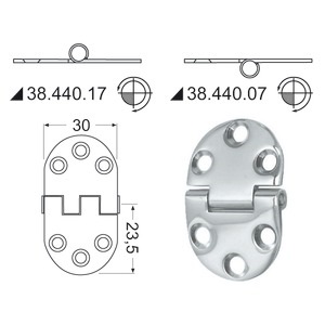 Bisagra de acero inoxidable