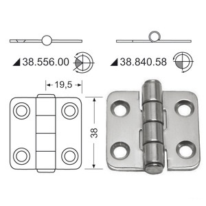 Cerniera in acciaio inox