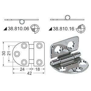 Cerniera in acciaio inox